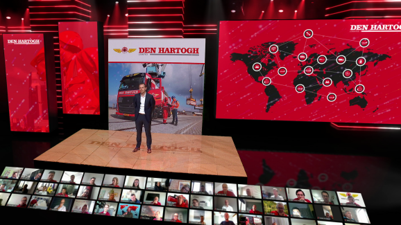 Virtual meeting senior leaders Den Hartogh
